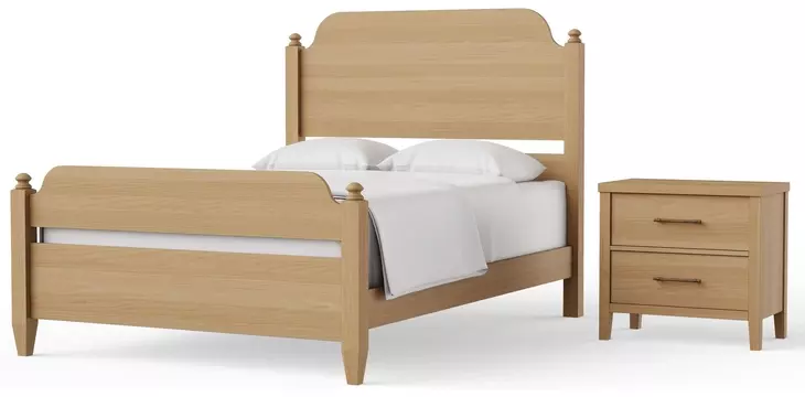 Pure Maple Natural King Poster Bed