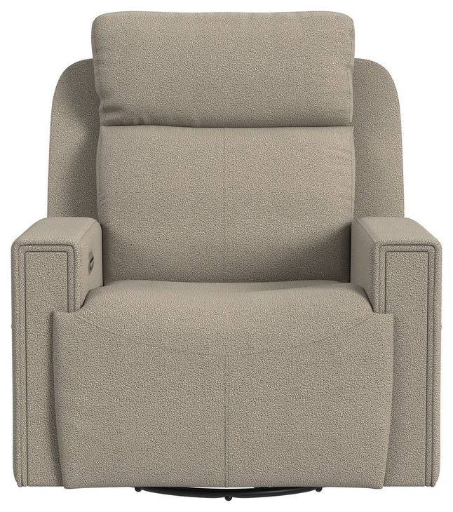 Sierra Latte Upholstered Rocker Power Recliner
