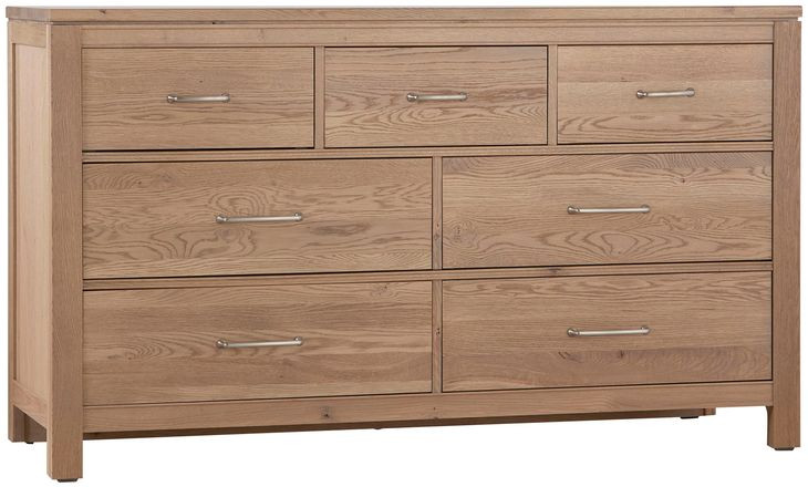 Tide And Timber Clear Oak 7 Drawer Dresser