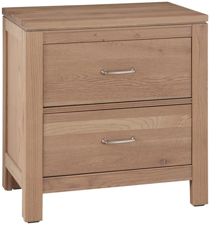 Tide And Timber Clear Oak 2 Drawer Nightstand