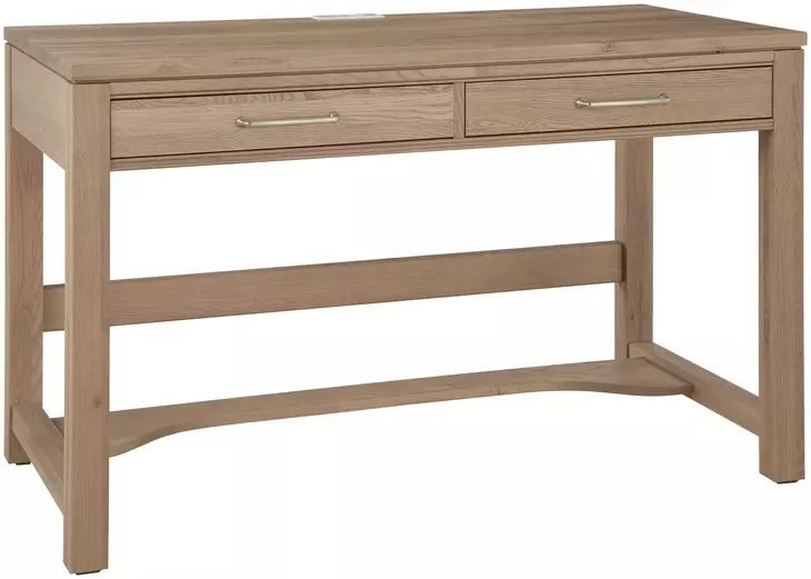 Tide And Timber Clear Oak 2 Drawer Laptop Desk