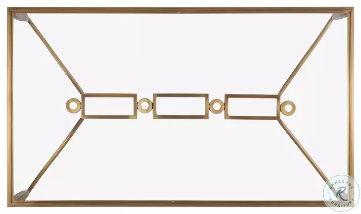 Cortona Antique Brass Cocktail Table