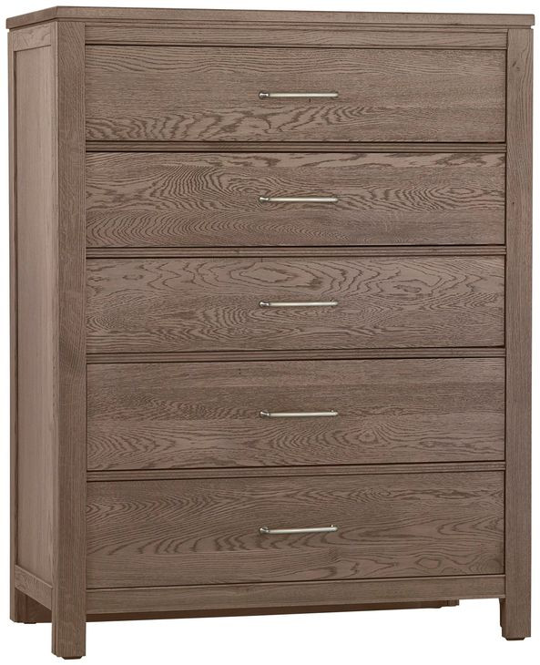 Tide And Timber Gray Oak 5 Drawer Chest