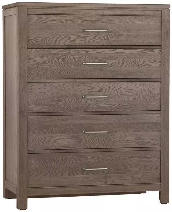 Tide And Timber Gray Oak 5 Drawer Chest