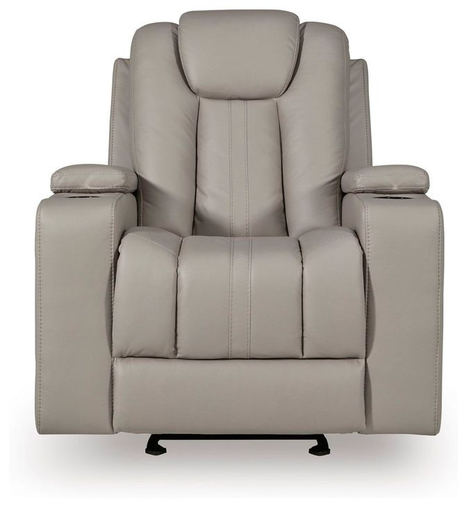 Downing Court Coin Glider Recliner with Heat and Massage