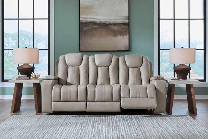 Downing Court Coin 87" Reclining Sofa with LED and USB Charging