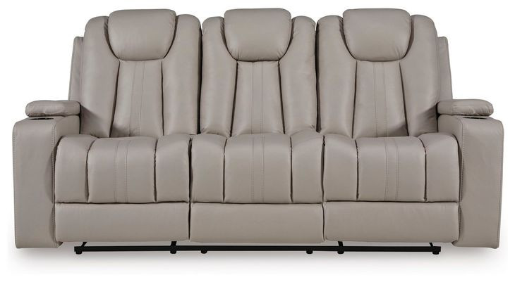 Downing Court Coin 87" Reclining Sofa with LED and USB Charging