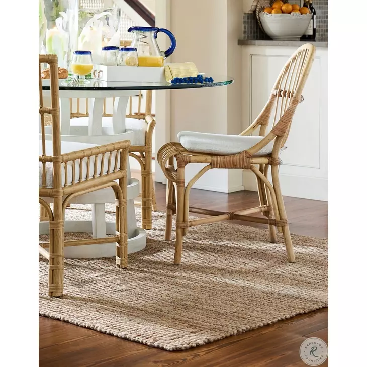 Shell Cove Dover Natural Rattan Side Chair Set of 2