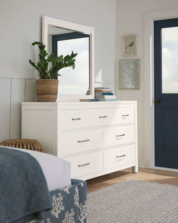 Tide And Timber White Maple Landscape Mirror