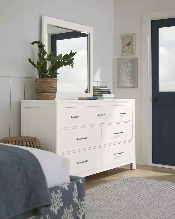 Tide And Timber White Maple Landscape Mirror