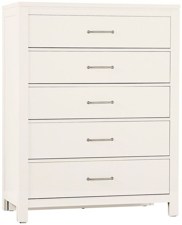 Tide And Timber White Maple 5 Drawer Chest