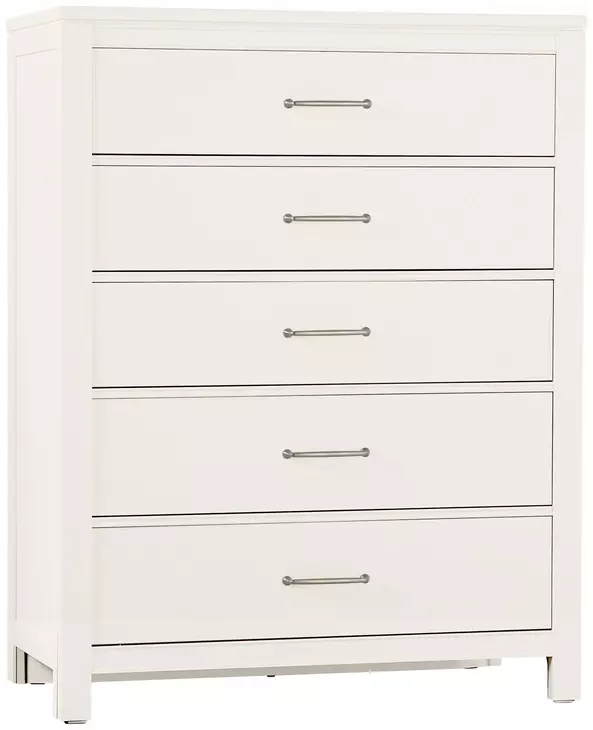 Tide And Timber White Maple 5 Drawer Chest