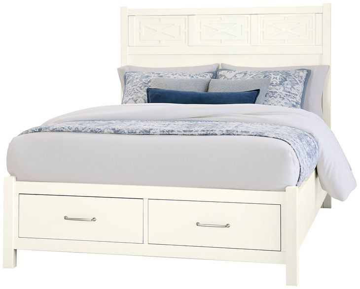 Tide And Timber White Maple Panel Storage Bedroom Set