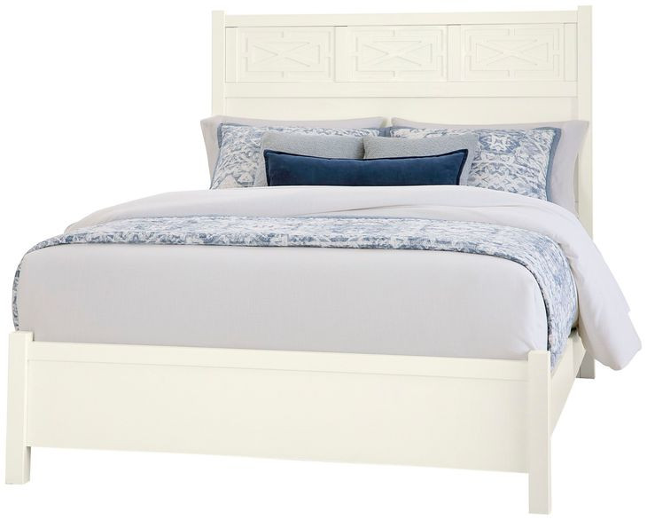 Tide And Timber White Maple Fretwork Panel Bedroom Set