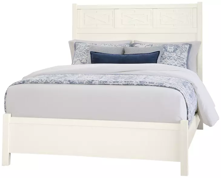 Tide And Timber White Maple Fretwork Panel Bedroom Set
