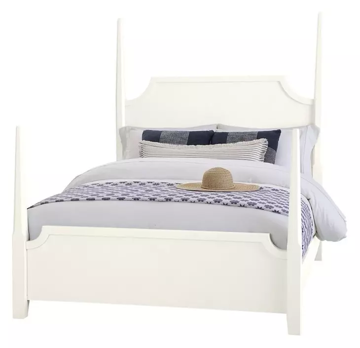 Tide And Timber White Maple Queen Pencil Poster Bed