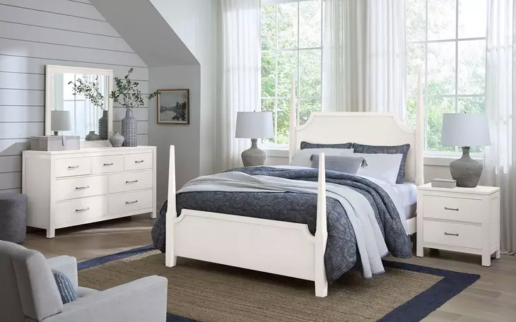 Tide And Timber White Maple 2 Drawer Nightstand