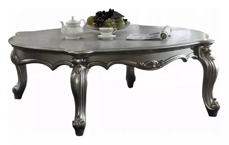 Picardy Antique Platinum Rectangular Coffee Table