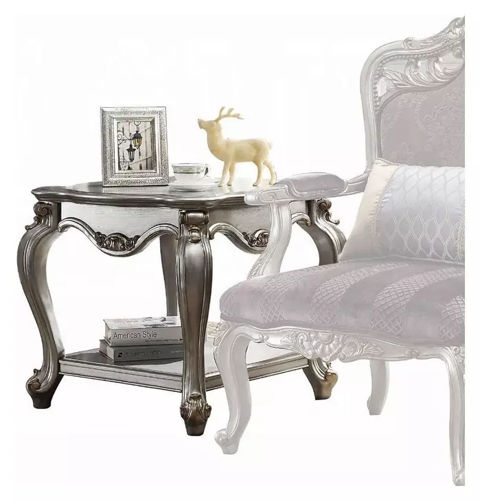 Picardy Antique Platinum Occassional Table Set
