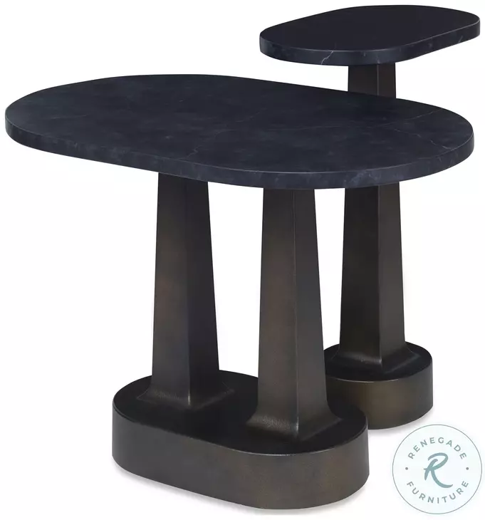 Michael Faux Marble Spot Table Set Of 2
