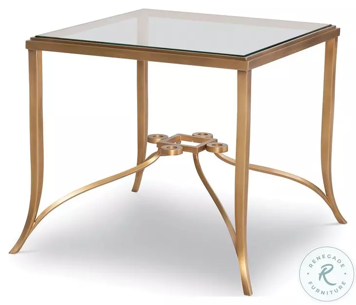 Cortona Antique Brass Occasional Table