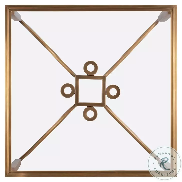 Cortona Antique Brass Occasional Table