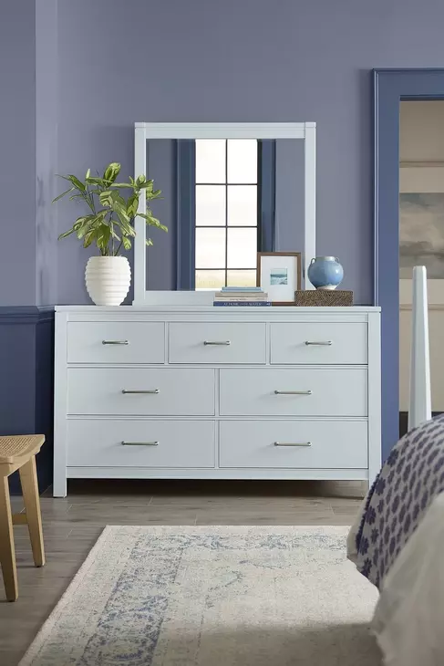 Tide And Timber Blue Maple 7 Drawer Dresser