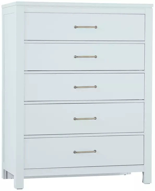Tide And Timber Blue Maple 5 Drawer Chest