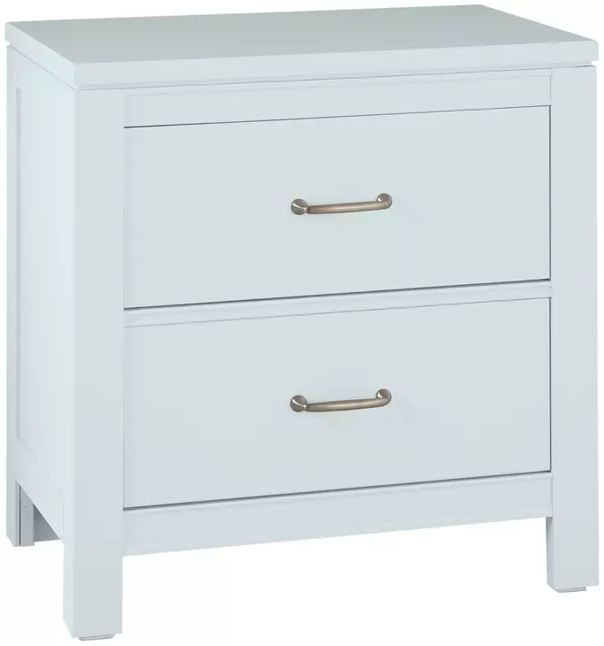 Tide And Timber Blue Maple 2 Drawer Nightstand