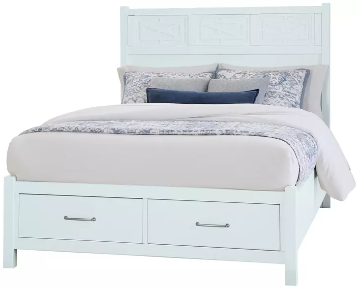 Tide And Timber Blue Maple Panel Storage Bedroom Set