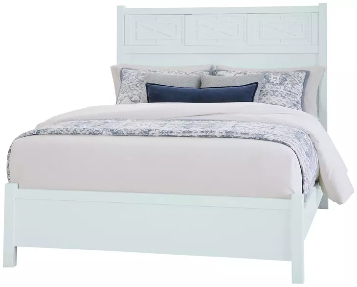 Tide And Timber Blue Maple Fretwork Panel Bedroom Set