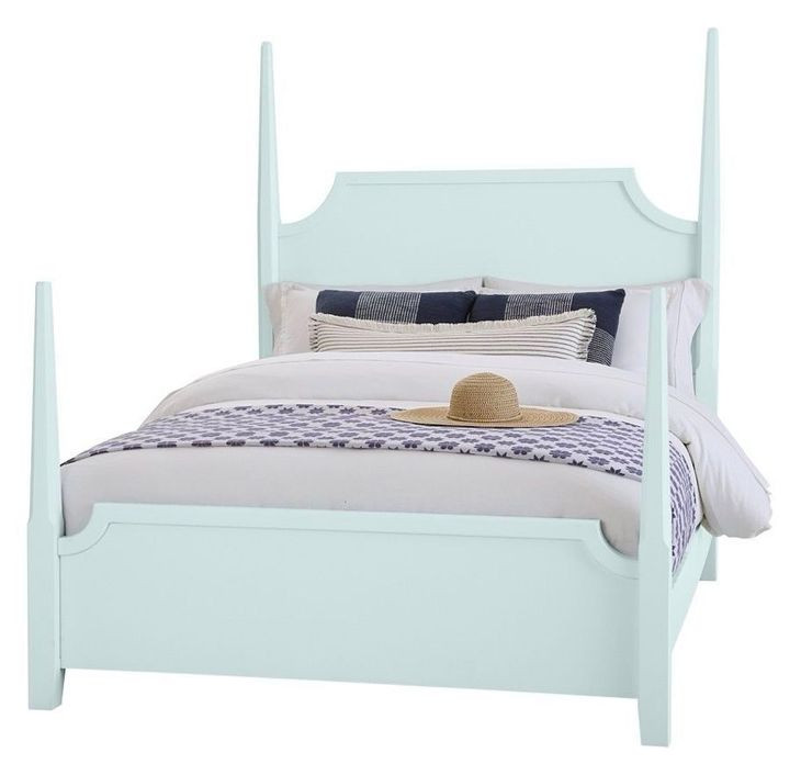 Tide And Timber Blue Maple California King Pencil Poster Bed