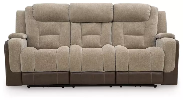 Ultimax Brownstone 87" Zero Gravity Power Reclining Sofa with USB Charging and LED