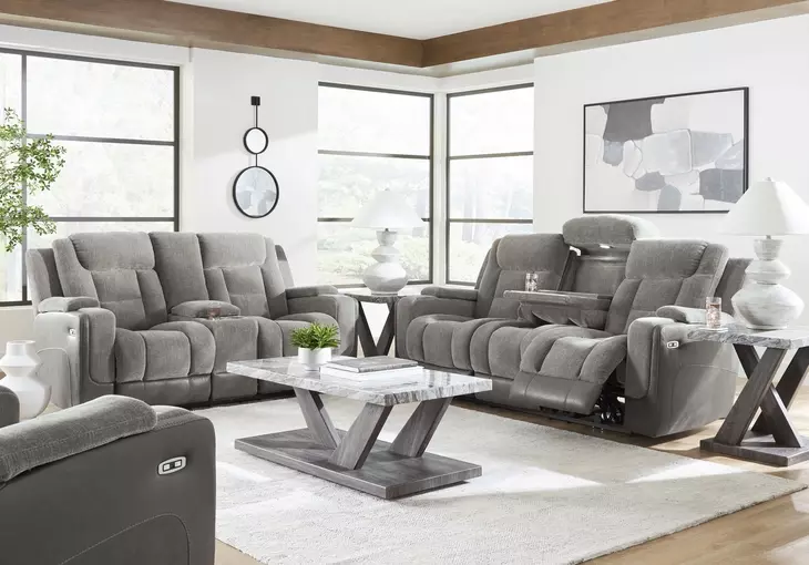 Ultimax Shadow Zero Gravity Power Reclining Living Room Set