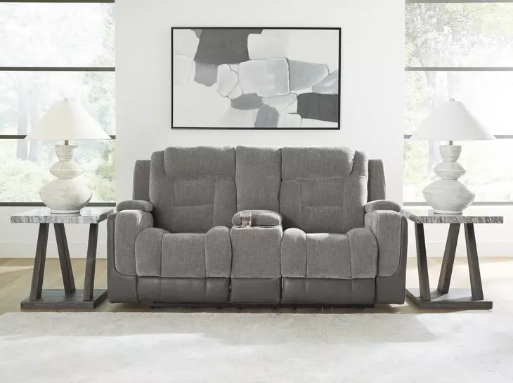 Ultimax Shadow 76" Zero Gravity Power Reclining Loveseat with Console and USB Charging