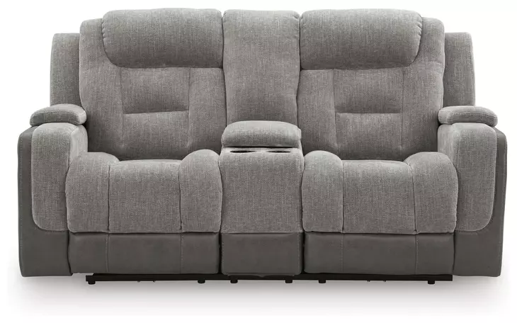 Ultimax Shadow 76" Zero Gravity Power Reclining Loveseat with Console and USB Charging