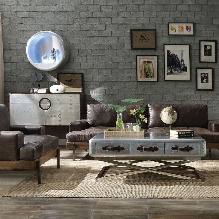 Brancaster Aluminum Rectangular Coffee Table