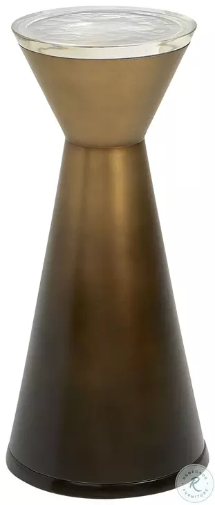 Hour Antique Brass Ombre Martini Table