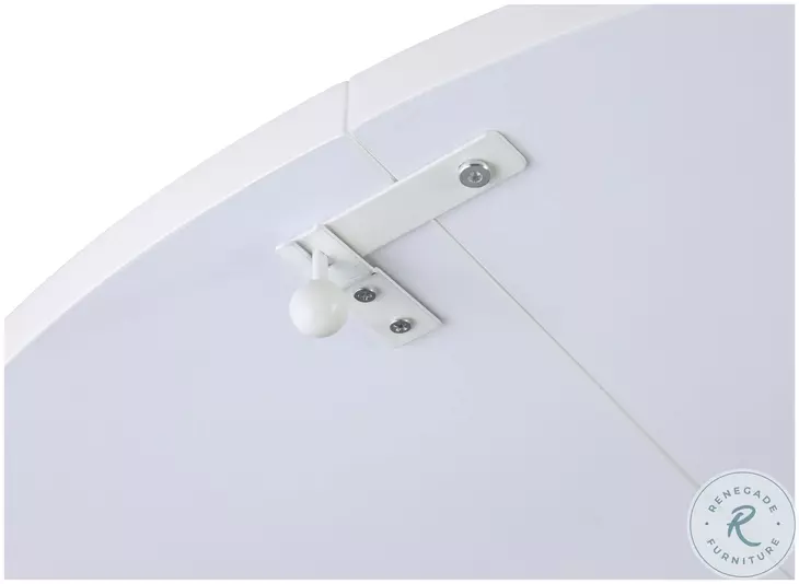 8389 Matte Gray And Chrome Foldaway Dining Table