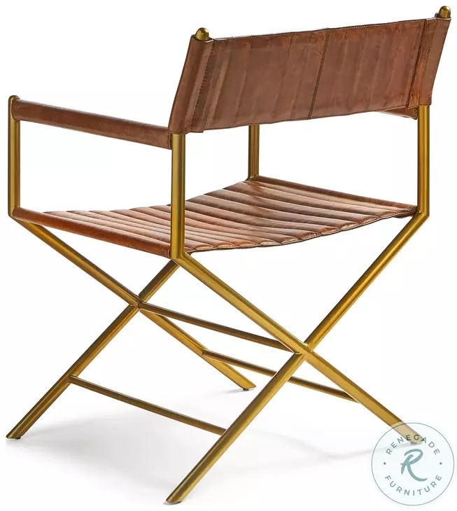 Akira Brown Tobacco Leather Chair