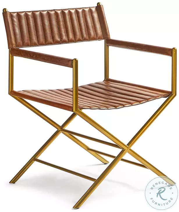 Akira Brown Tobacco Leather Chair