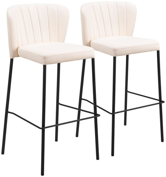 Linz Cream Bar Stool Set of 2