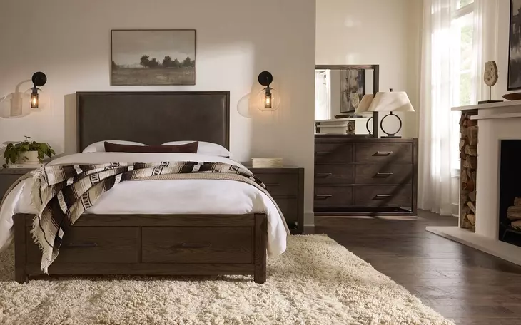 Lodge and Loft Dark Oak Square Dresser Mirror