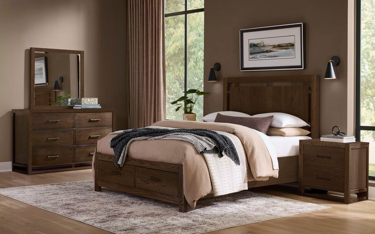 Lodge and Loft Dark Oak 6 Drawer Dresser