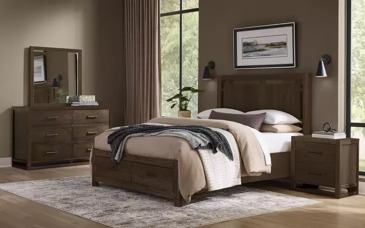 Lodge and Loft Dark Oak 6 Drawer Dresser