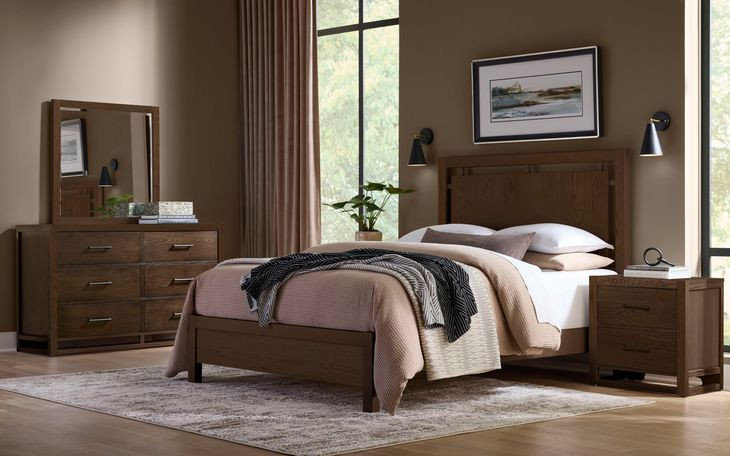 Lodge and Loft Dark Oak Floating Panel Bedroom Set