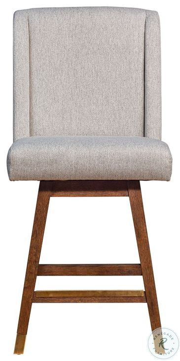 Constantine Taupe Swivel Bar Stool