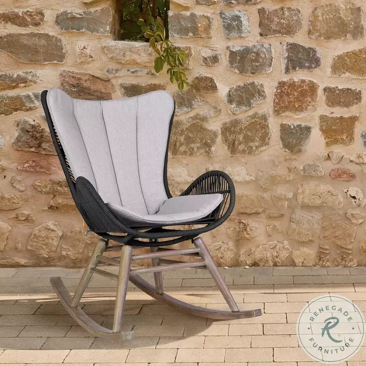 Mateo Charcoal Outdoor Rocking chair