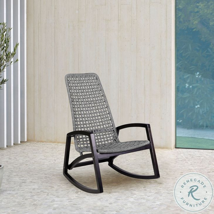 Griffin Dark Eucalyptus Outdoor Rocking Chair