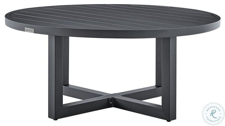 Menorca Gray Outdoor Round Coffee Table